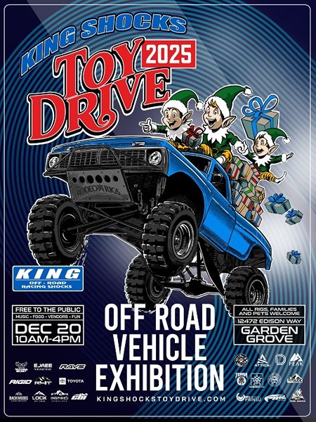 King Shocks Toy Drive And Off-Road Show flyer 2025